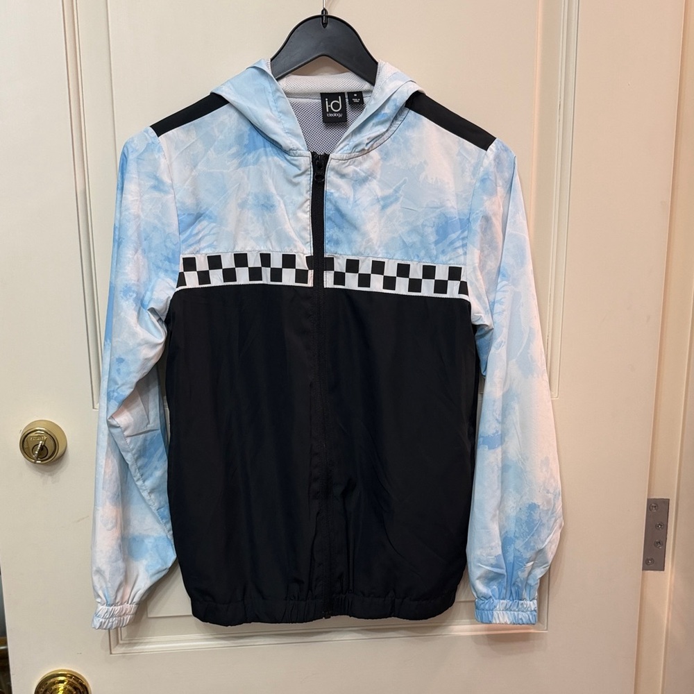 Ideology Kids Tie-Dye and Black Raincoat